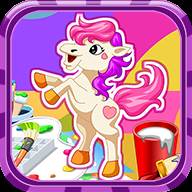 小马宝莉填色游戏Pony Coloring Game