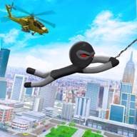 火柴人英雄绳索游戏2023最新版(Stickman Hero Rope Game)