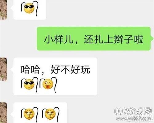 一个小辫子两根毛的表情包图片在线教程版