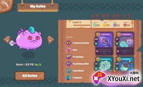 Axie Infinity幻想生物