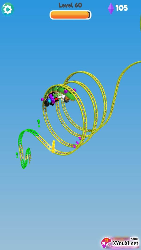 过山车冲鸭3D版 过山车冲鸭3D版