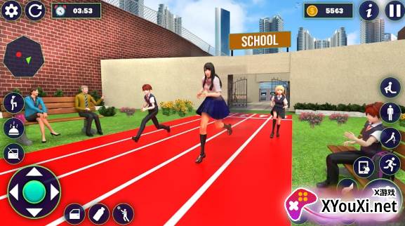 校园运动会游戏中文安卓版下载(School Girl Life Simulator)