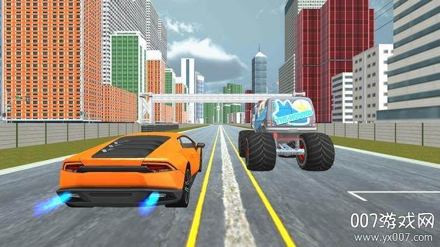 Curved Highway Car Racer Game 2020截图