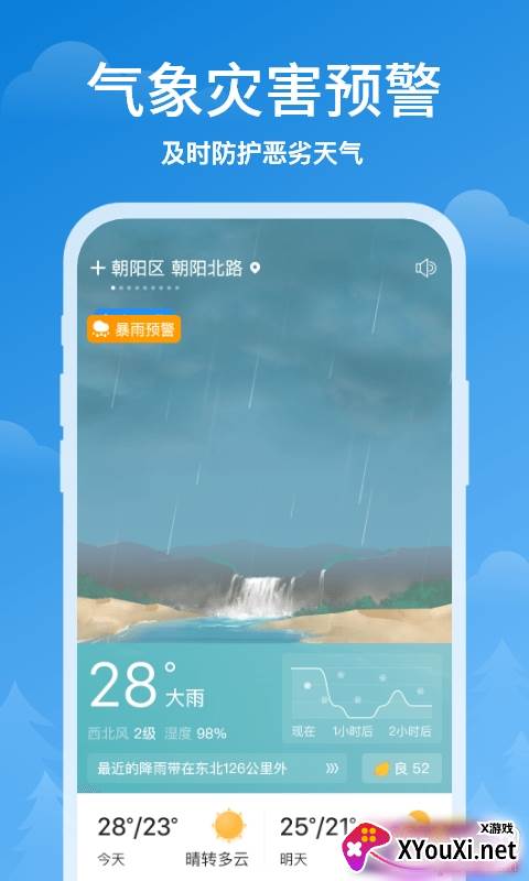 顺心天气分钟级降雨提醒版截图