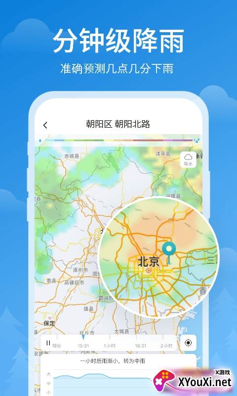 顺心天气分钟级降雨提醒版截图