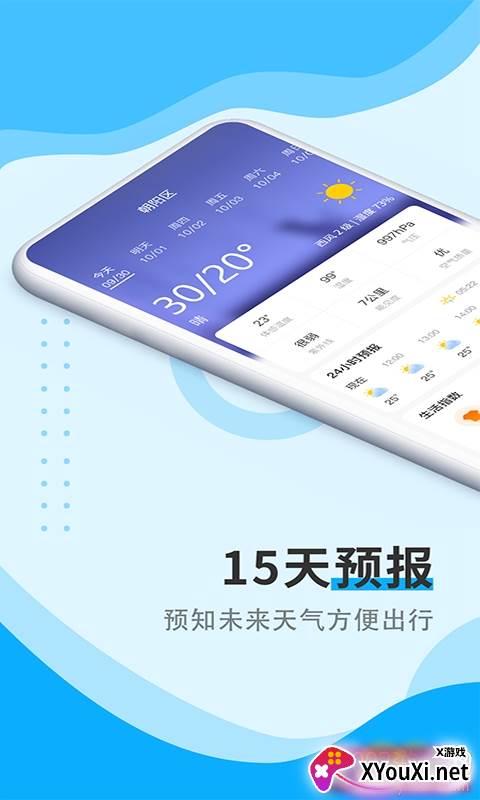 哈喽天气15日预报查询极速版截图
