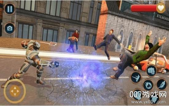 Superhero Panther Robot Battle City Rescue Games(超级英雄黑豹机器人)截图