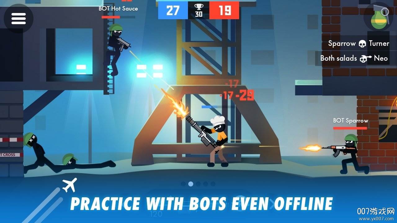 Stickman Combats(多人火柴人战斗射击手机版)截图