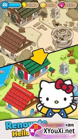 凯蒂猫合并城Hello Kitty Merge Town截图