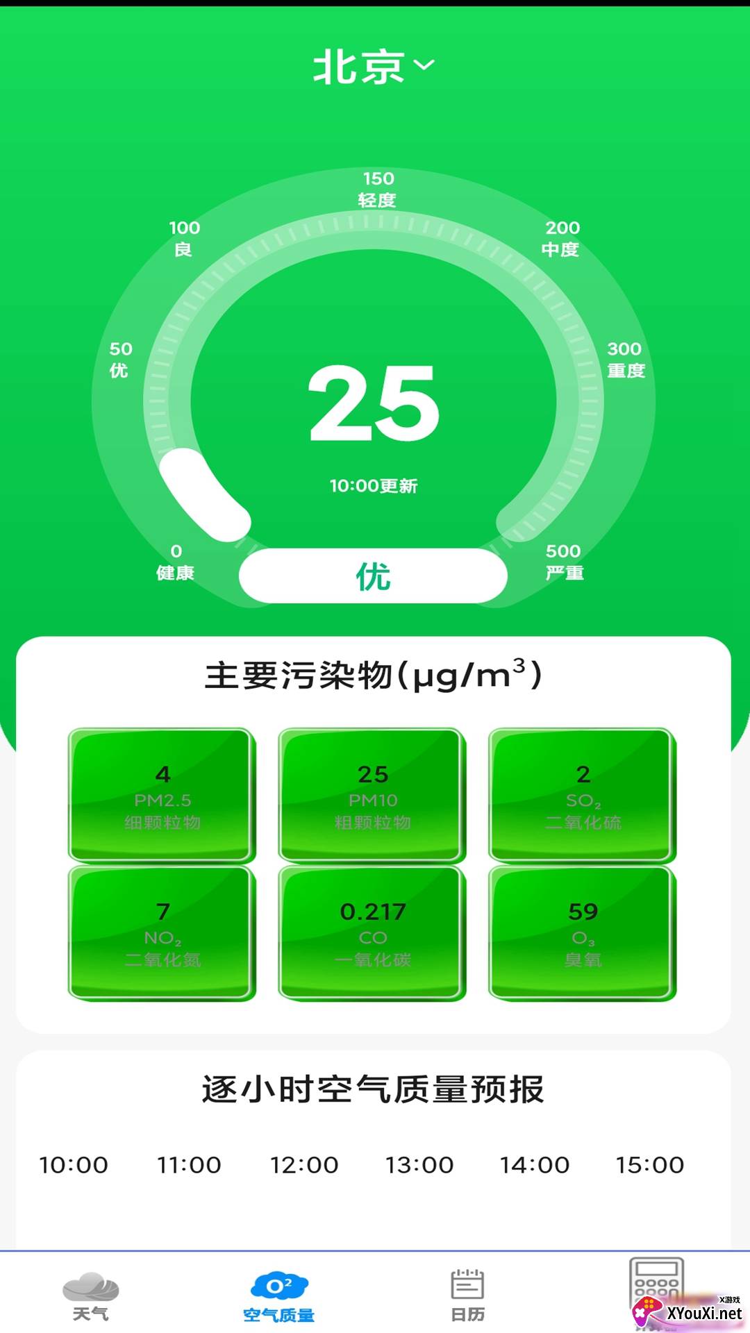动态天气预报截图