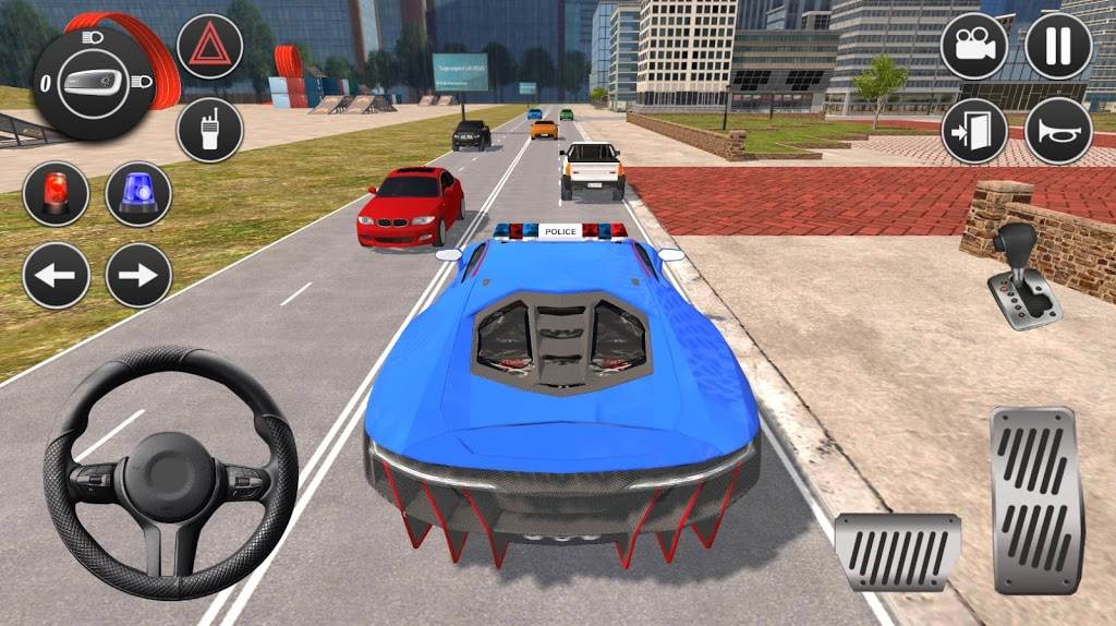 Police Car Shooting Games, Car Modifying Games(驾驶警车射击)截图