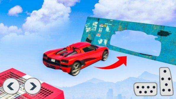 Super Hero Car Stunt(坡道英雄飙车特技)截图