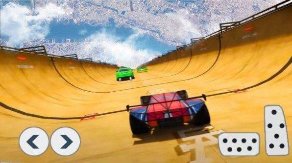 Super Hero Car Stunt(坡道英雄飙车特技)截图