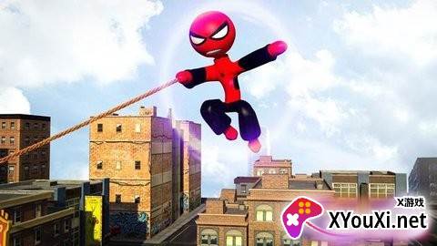 Ultimate Spider-StickMan Rope Hero Fight(终极蜘蛛火柴人)截图