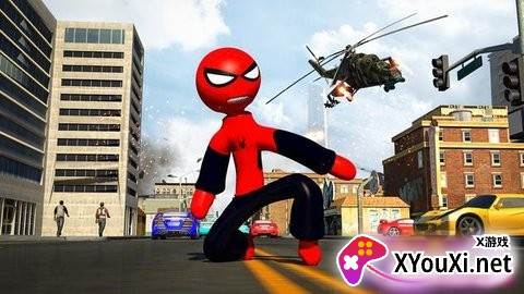 Ultimate Spider-StickMan Rope Hero Fight(终极蜘蛛火柴人)截图