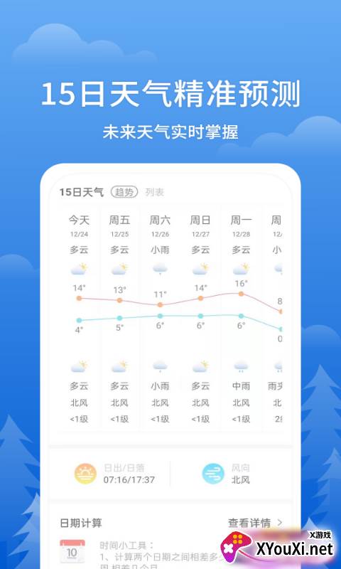 手机天气王截图