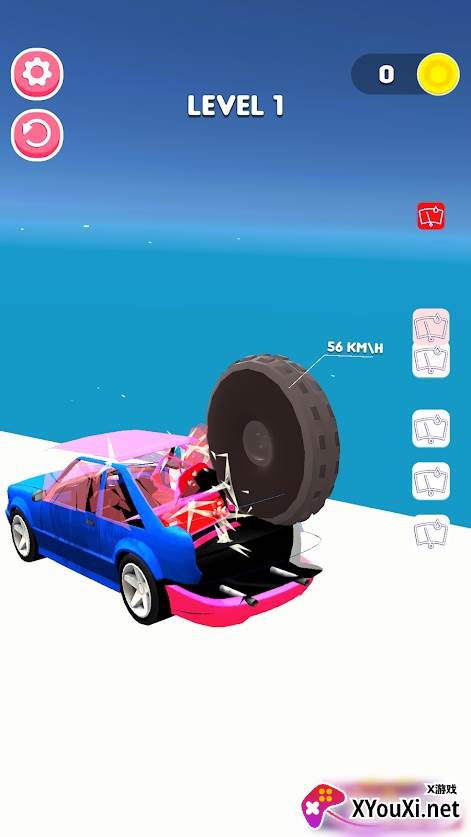 车轮粉碎机游戏中文版(Wheel Smasher)截图