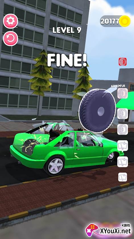 车轮粉碎机游戏中文版(Wheel Smasher)截图