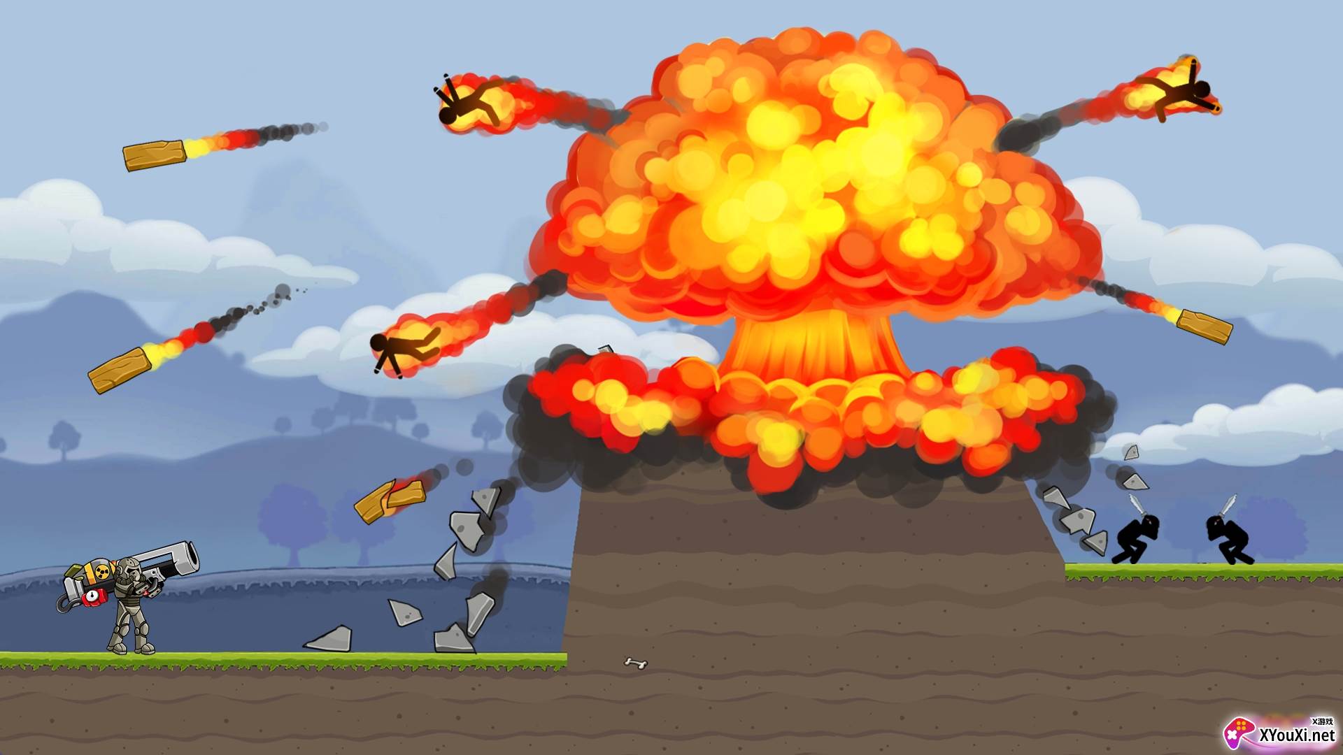 爆炸火箭筒手游官方版(Boom Stick)截图