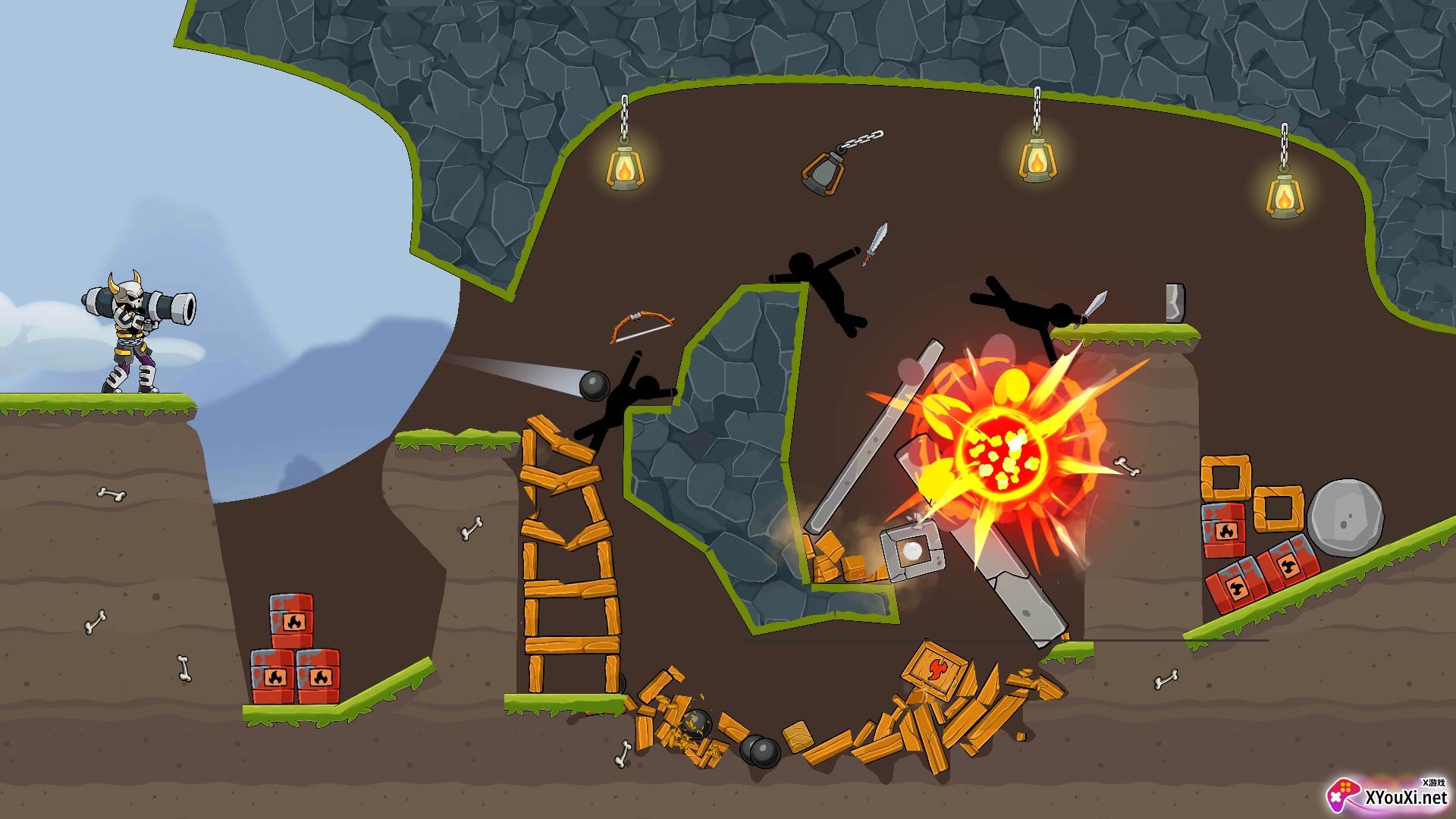 爆炸火箭筒手游官方版(Boom Stick)截图