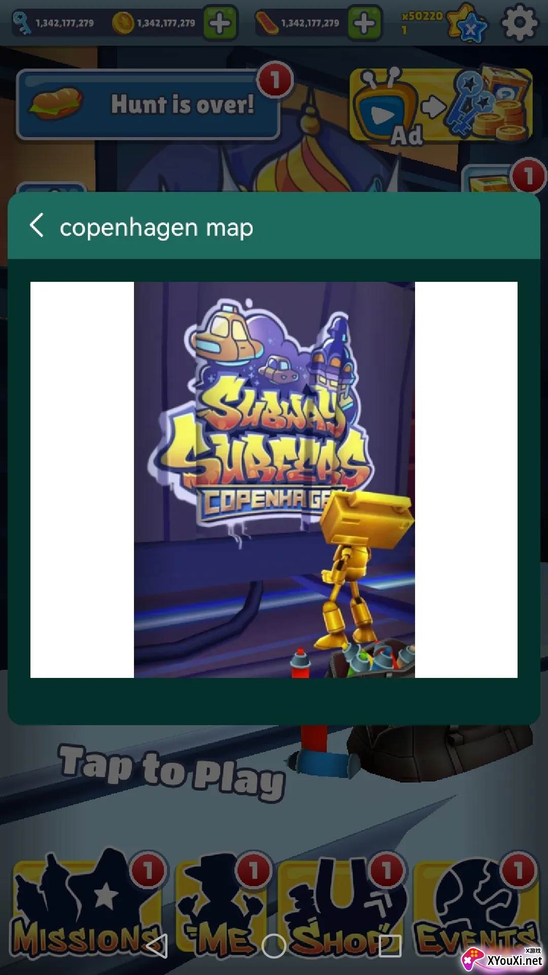 地铁跑酷全地图内置菜单(Subway Surf All Map)截图