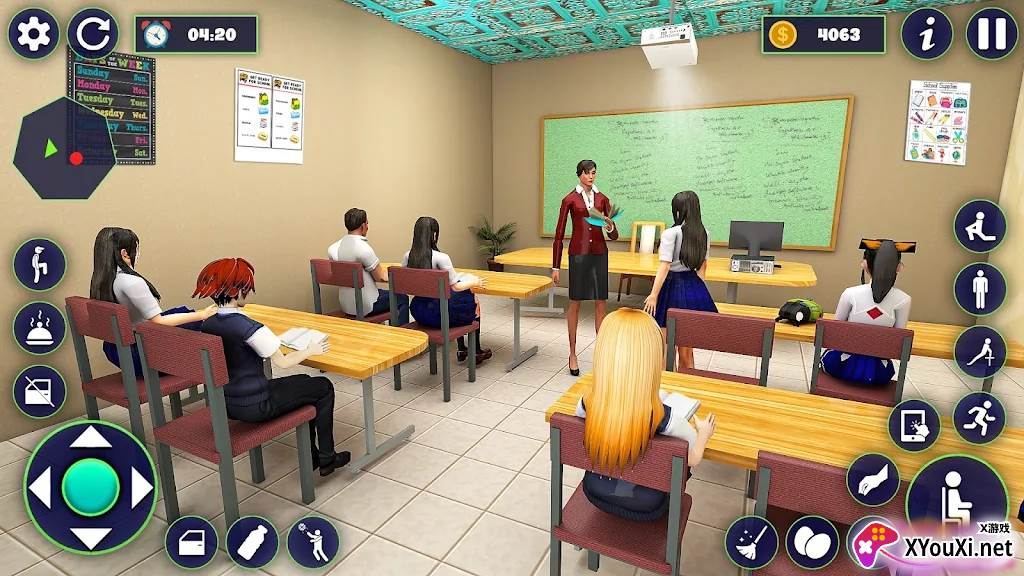 校园运动会游戏中文安卓版下载(School Girl Life Simulator)截图