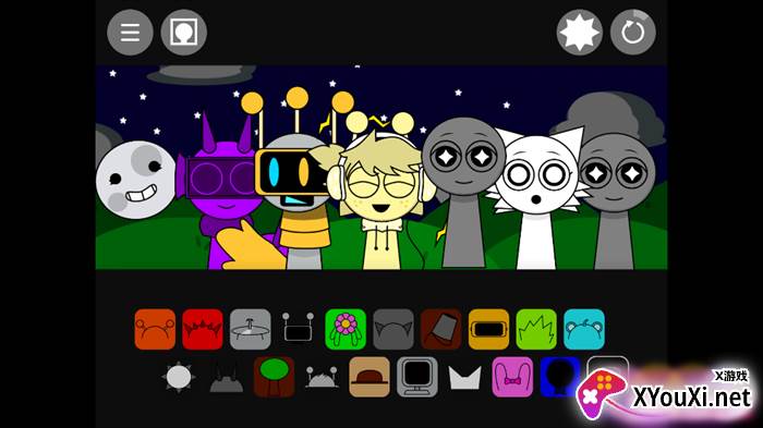 节奏盒子Sprunki黑夜模式手游下载截图