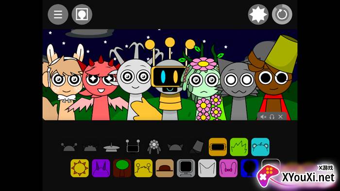 节奏盒子Sprunki黑夜模式手游下载截图